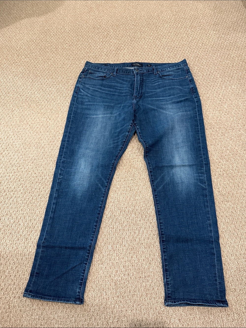Lucky Brand Men's Dark Blue Straight Jeans